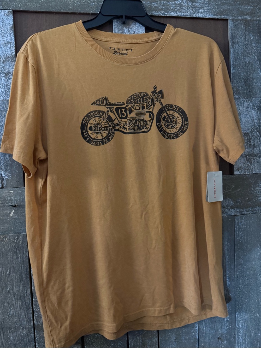 NWT Lucky Brand Motorcycle Graphic Tee